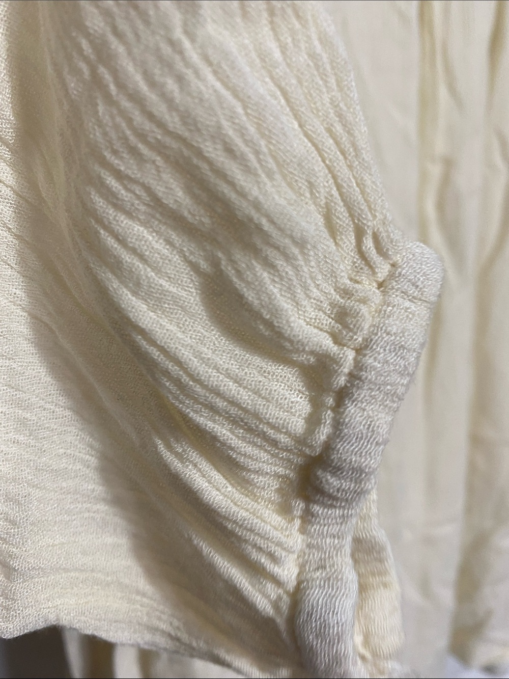 Hayden cream floral gauze lined dress size LARGE - Picture 9 of 15